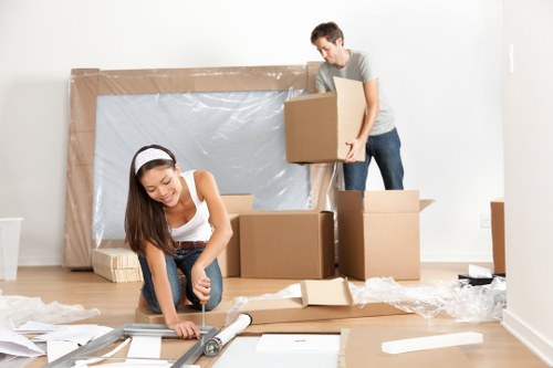 Modern household storage solutions in a Fulham home