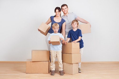 Organised moving boxes for a small removal service