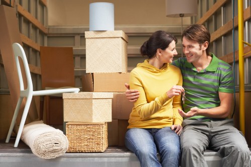 Packing and preparation for a man and van move in Fulham