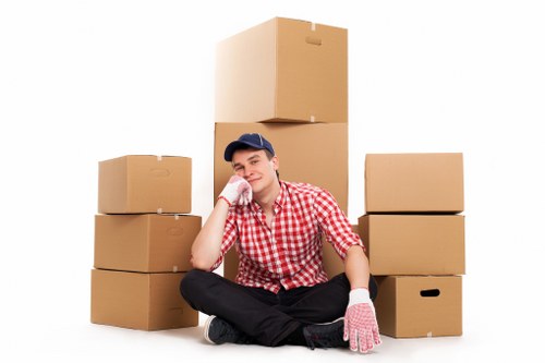 Packaging and storing items in a facility