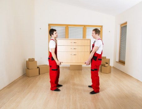 Fulham residents using mobile storage during a house move